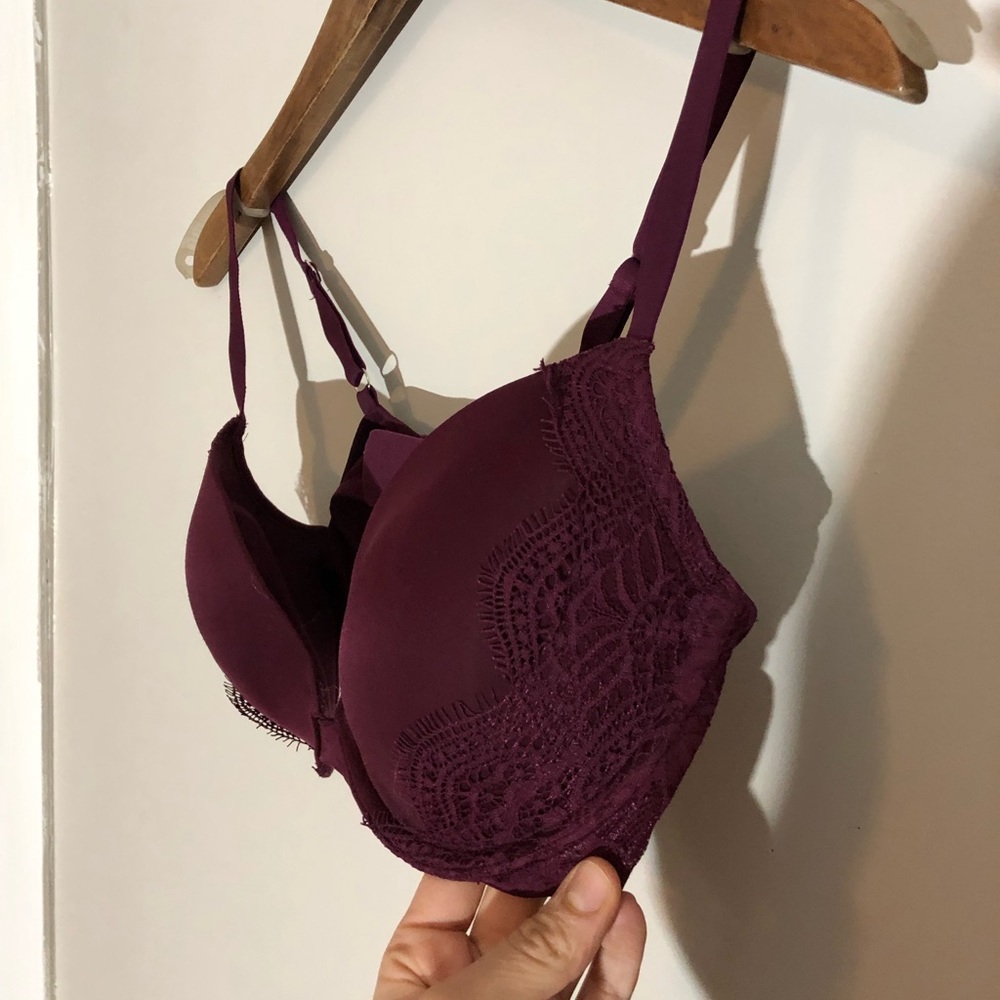 Burgundy Dream Angels Push up bra | Woman’s 36C Excellent Condition